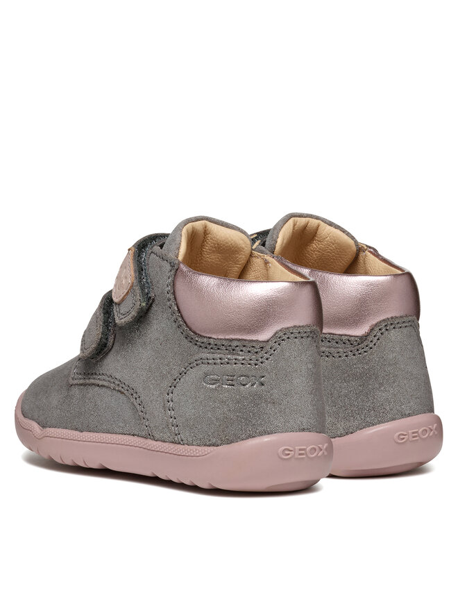 Geox Sneakersy Geox B Macchia Girl B164PC 07722 C1FK8 Šedá