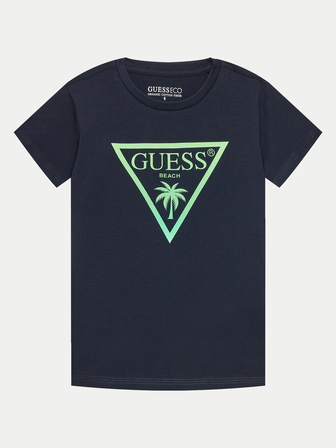 Guess Guess Marškinėliai L4GI33 J1311 Tamsiai mėlyna Regular Fit