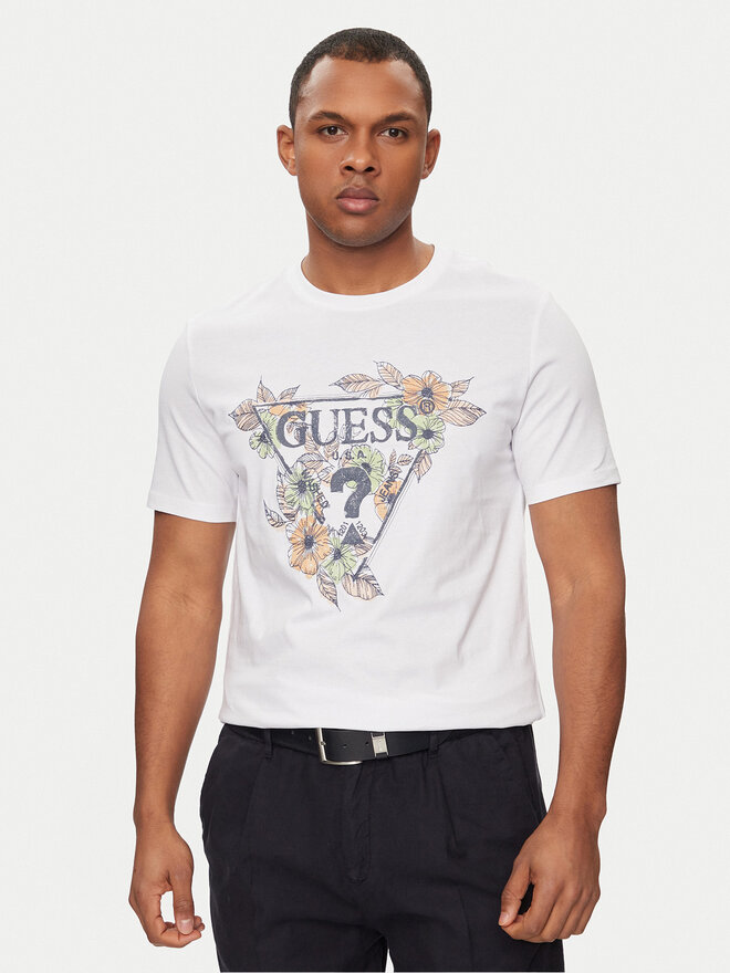 Guess Guess T-Shirt M4GI11 I3Z14 Weiß Slim Fit