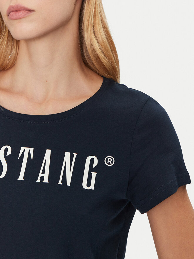 Mustang Mustang T-shirt Alma 1013933 Tamnoplava Regular Fit