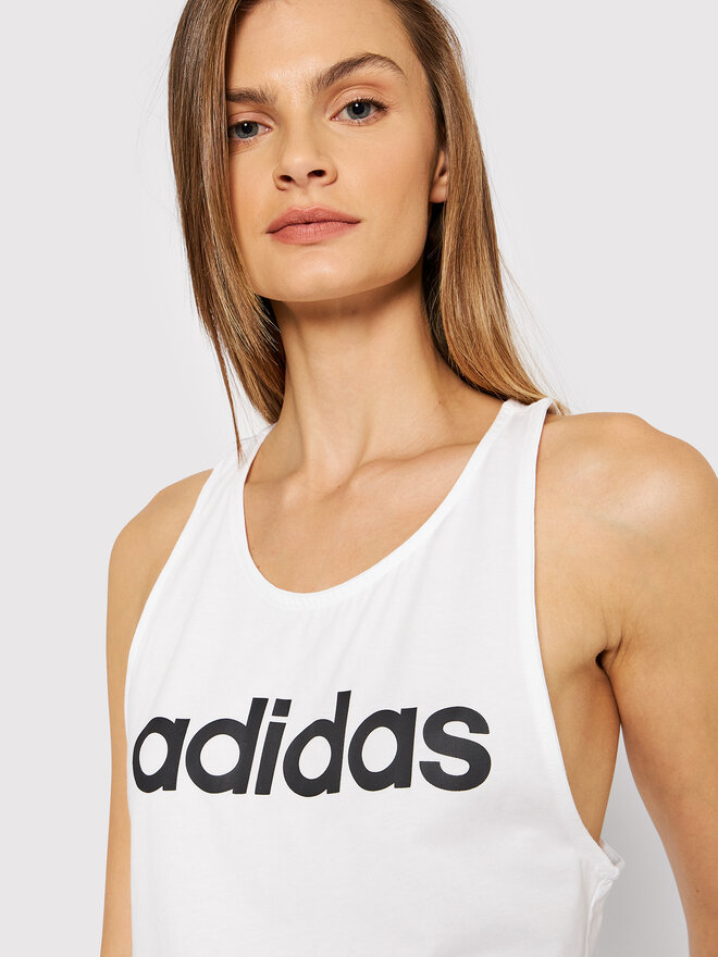 adidas adidas Top Essentials Loose Logo GL0567 Weiß Regular Fit