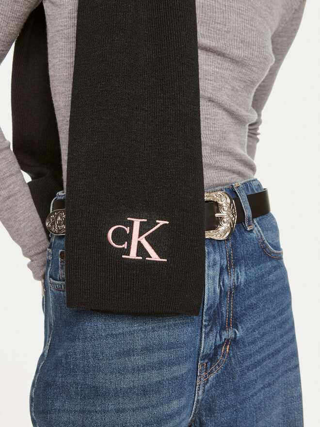Calvin Klein Sciarpa Calvin Klein Monogram K60K612659 Nero