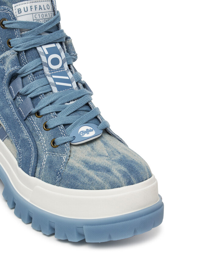 Buffalo Schnürstiefeletten Buffalo Aspha Nc Mid 1622566 Blau