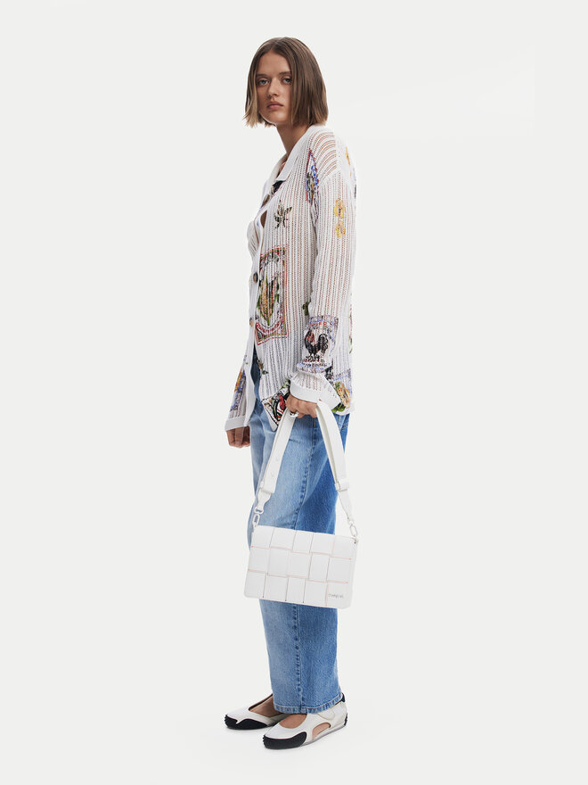 Desigual Táska Desigual Yoko Blacno 25SAXPAQ Fehér