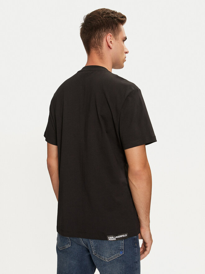 Karl Lagerfeld Jeans Karl Lagerfeld Jeans T-Shirt 246D1711 Μαύρο Regular Fit