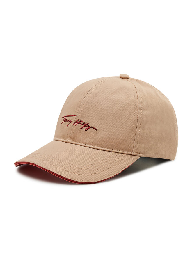 Tommy Hilfiger Καπέλο Jockey Tommy Hilfiger Iconic Signature Cap AW0AW11679 Μπεζ