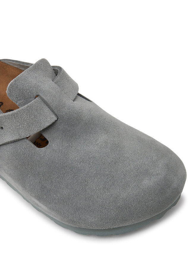 Birkenstock Чехли Birkenstock Boston zamsz 1029214 Сив