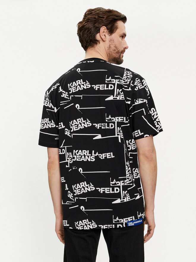 Karl Lagerfeld Jeans Karl Lagerfeld Jeans T-Shirt 240D1709 Μαύρο Relaxed Fit