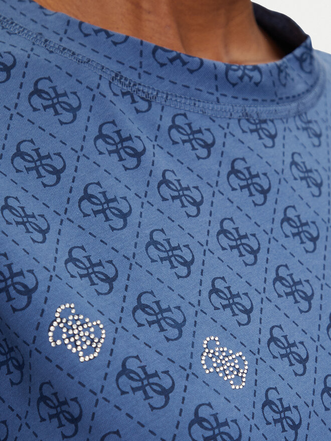 Guess Guess Camiseta V5GI16 I3Z14 Azul marino Regular Fit