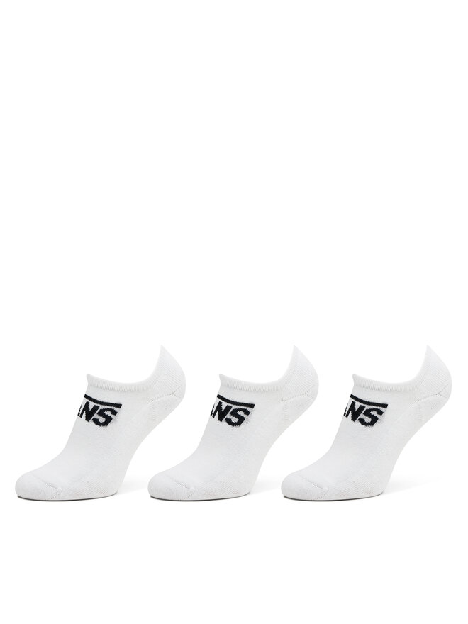 Vans 3 pari moških stopalk Vans Classic Kick VN000F0ZWHT1 Bela