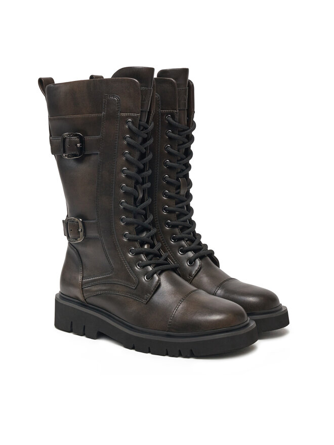 TWINSET Kozaki TWINSET 242TGT122 Brązowy