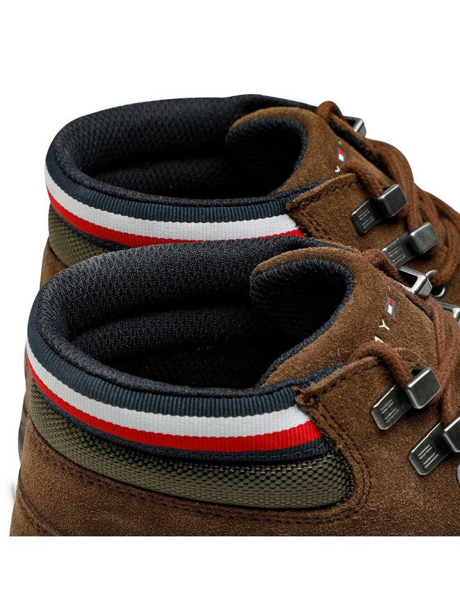 Tommy Hilfiger Botines planos Tommy Hilfiger Outdoor Hilfiger Suede Boot FM0FM04200 Marrón