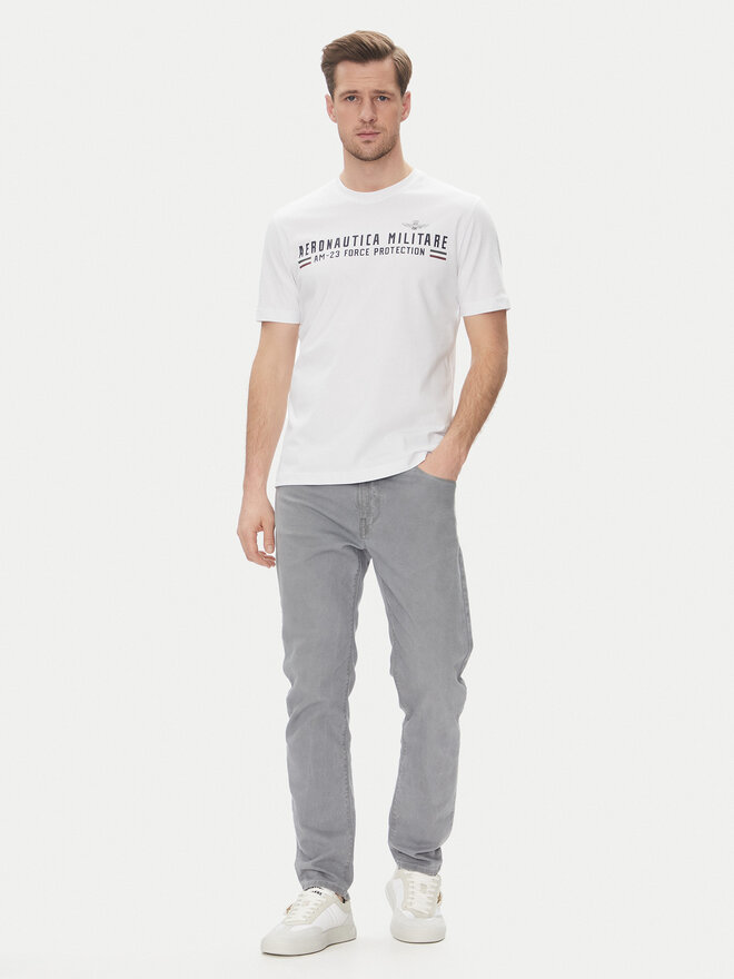 Aeronautica Militare Aeronautica Militare Camiseta 251TS1942J538 Blanco Regular Fit