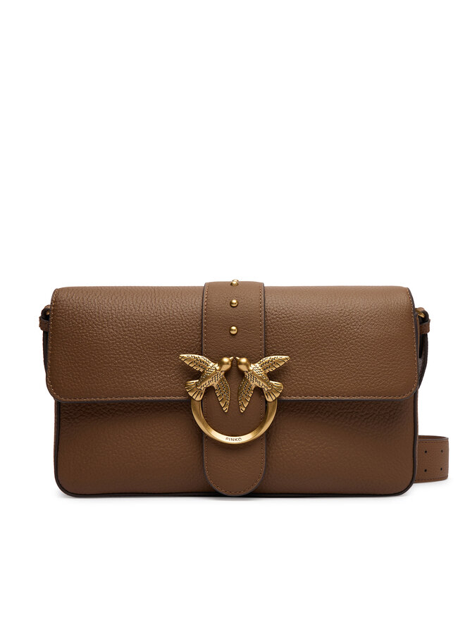 PINKO Handtasche PINKO Love One Classic Slouchy Fl PLTT 104524 A2OX Braun