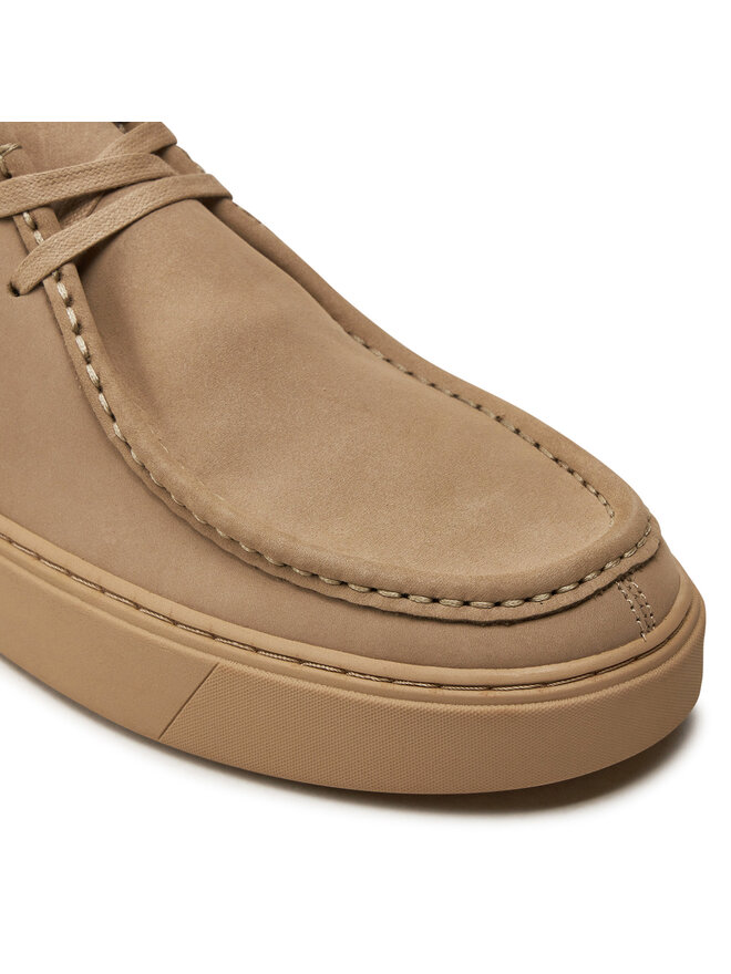 Mokasyny Calvin Klein Apron Lace Up Nb HM0HM01532 Beżowy