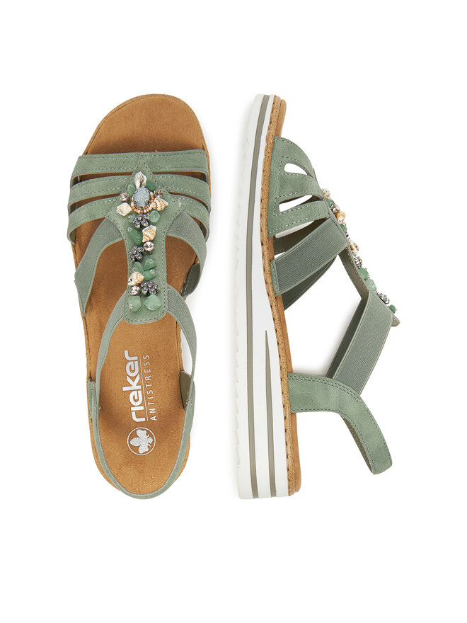 Rieker Sandalen Rieker V0649-52 Grün