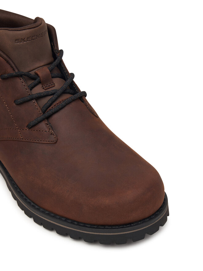 Skechers Schnürschuhe Skechers Quintero - Damien 205903/DKBR Braun