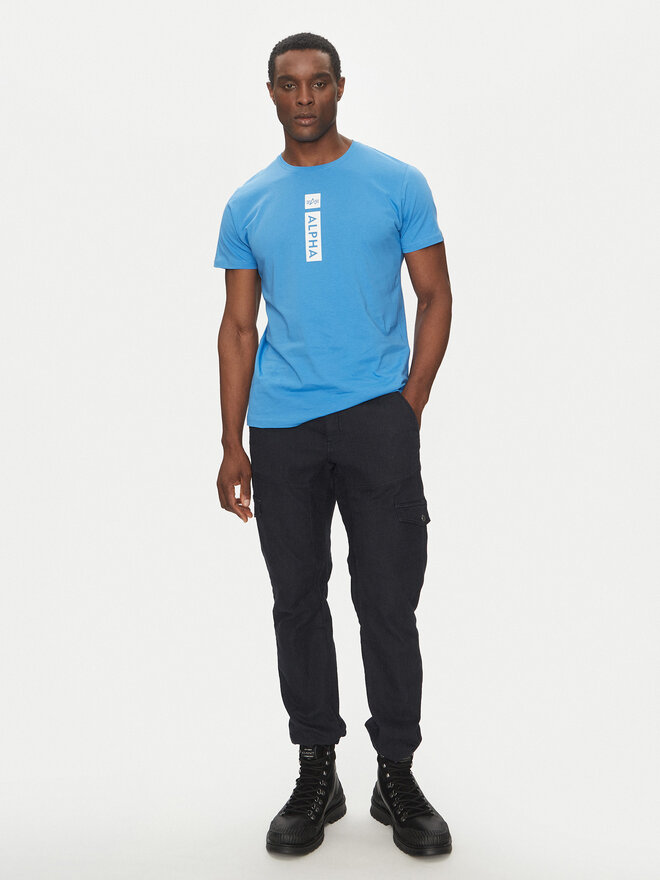 Alpha Industries Alpha Industries Camiseta Puff Print 146509 Azul Regular Fit