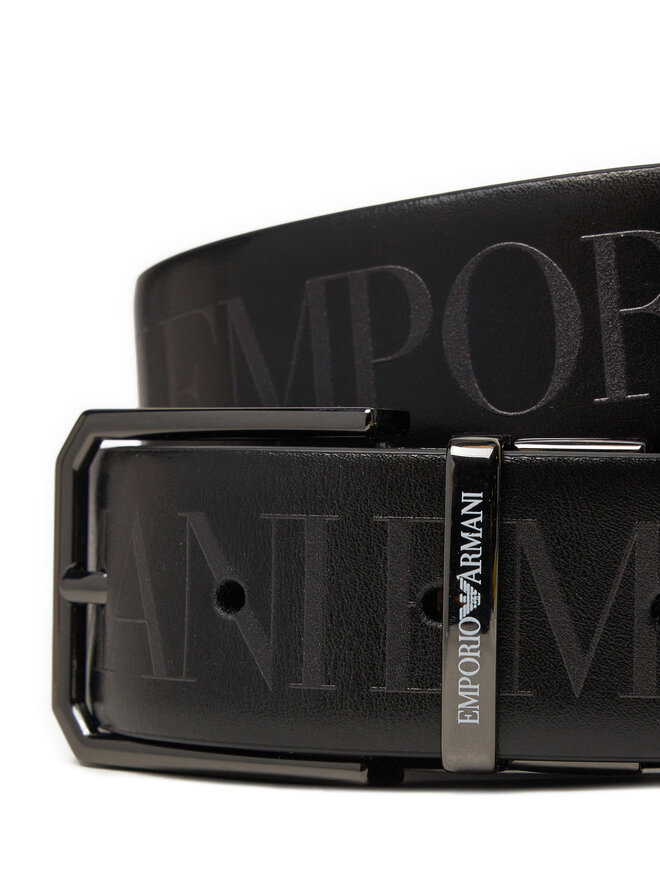 Emporio Armani Cintura da uomo Emporio Armani Y4S653 YQ95I 80001 Nero