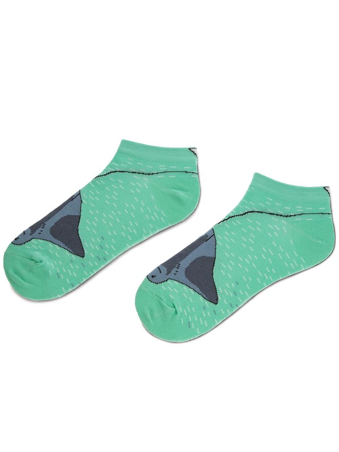 Cup of Sox Skarpety Niskie Unisex Cup of Sox Życzliwa Płaczliwa Płaszczka G Zielony