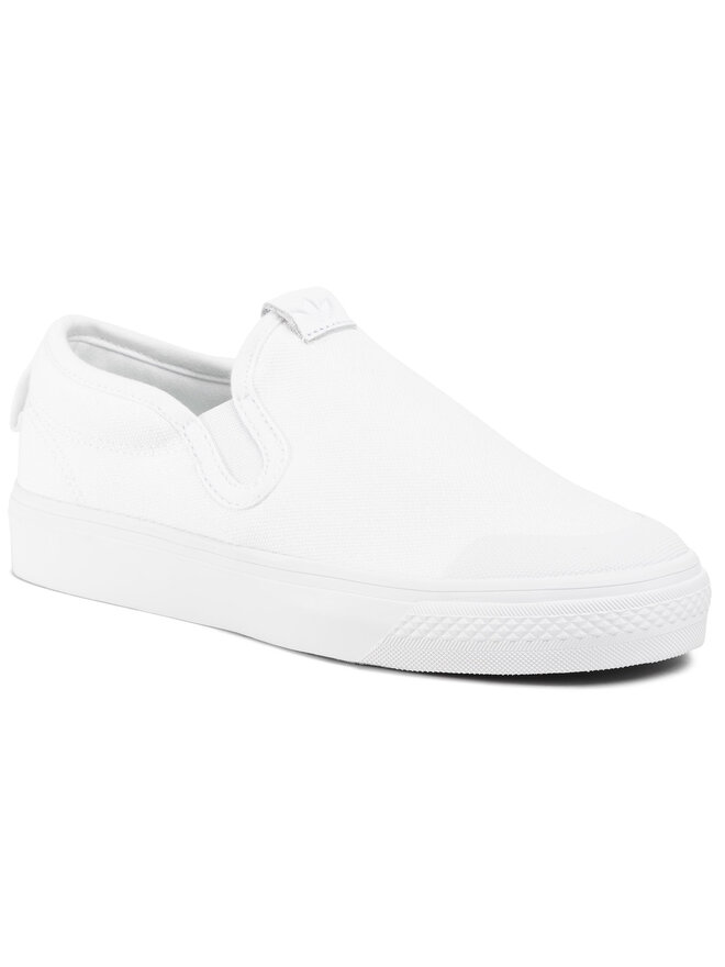 Sneakers aus Stoff adidas Nizza Slip On EF1185 WeiB eschuhe