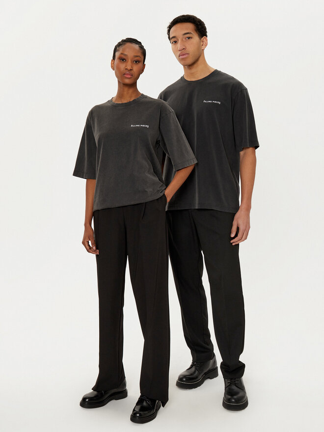 Filling Pieces Filling Pieces Футболка Unisex 7441378 Чорний Boxy Fit