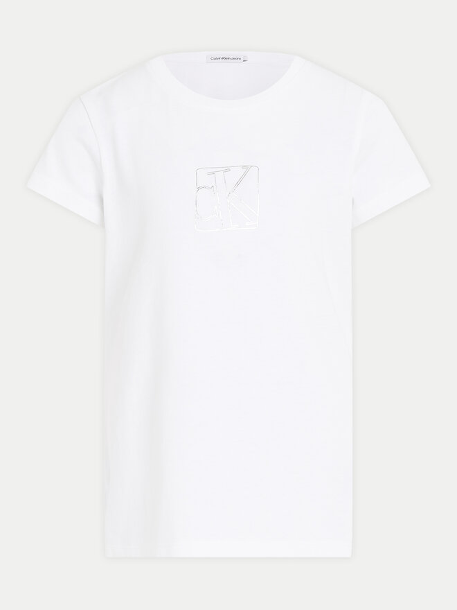 Calvin Klein Jeans Calvin Klein Jeans Camiseta Monogram IG0IG02530 D Blanco Slim Fit