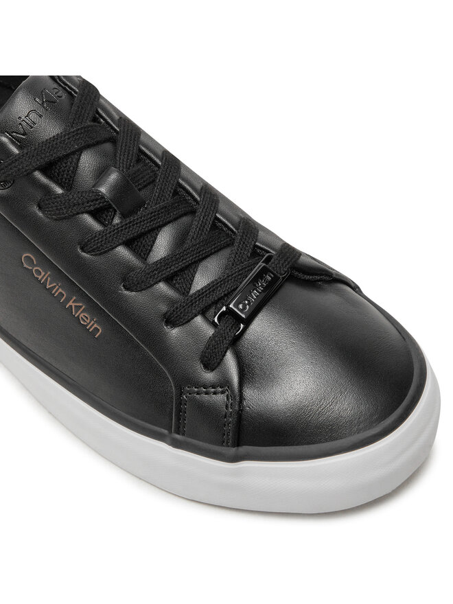 Calvin Klein Αθλητικά Calvin Klein Vulc Lace Up Saff Fox W/Met Bt HW0HW02104 Μαύρο
