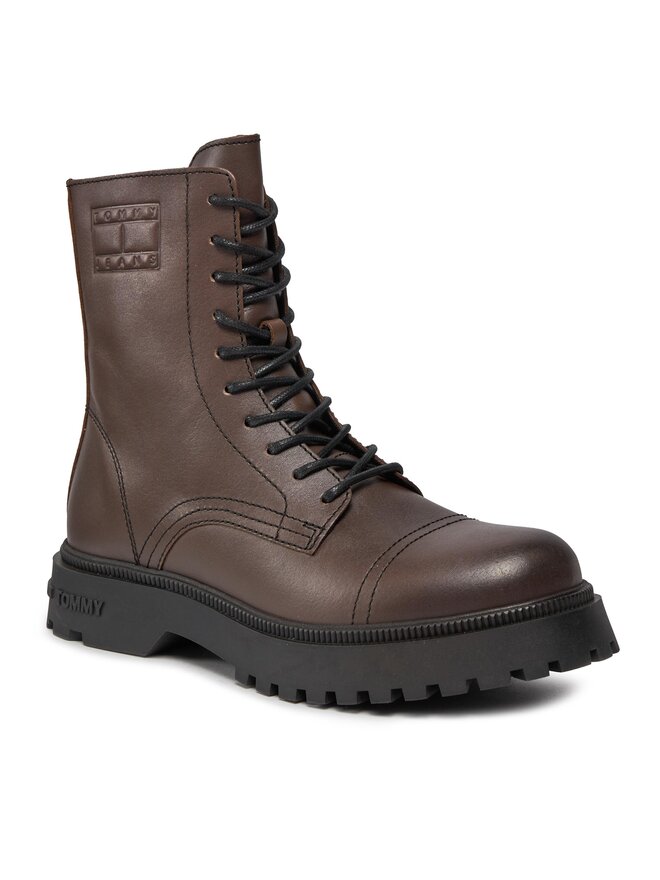 Tommy Jeans Μπότες Tommy Jeans Tjm Casual Boot EM0EM01244 Καφέ
