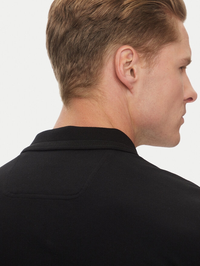 BOSS BOSS Poloshirt Plisy 50536609 Schwarz Regular Fit