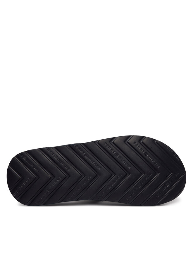 Tommy Hilfiger Zehentrenner Tommy Hilfiger Molded Hilfiger Lth Beach Sandal FM0FM05802 Dunkelblau