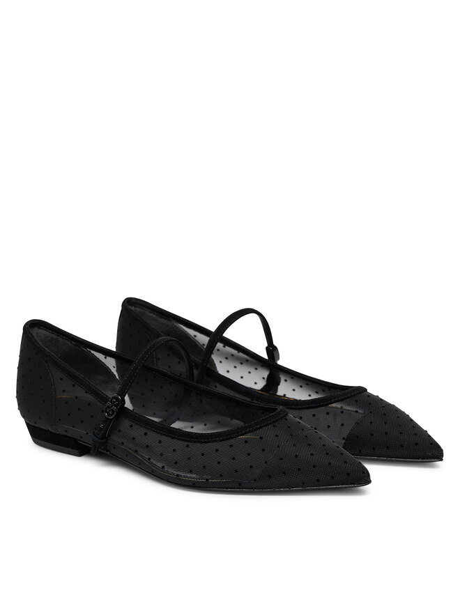 Tory Burch Baleriny Tory Burch Double Buckle Mary Jane 164030 Czarny