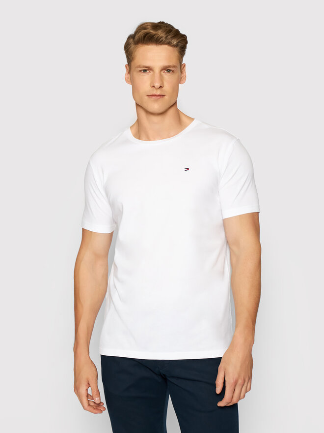Tommy Hilfiger Tommy Hilfiger Majica 2S87904671 Bela Regular Fit