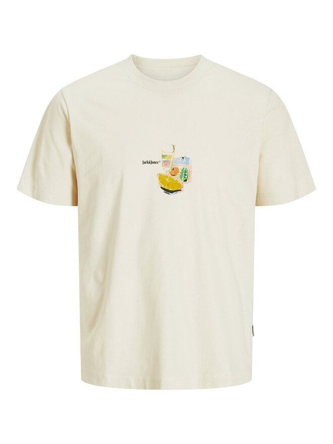 Jack&Jones Jack&Jones T-Shirt Varenna 12273162 Μπεζ Regular Fit