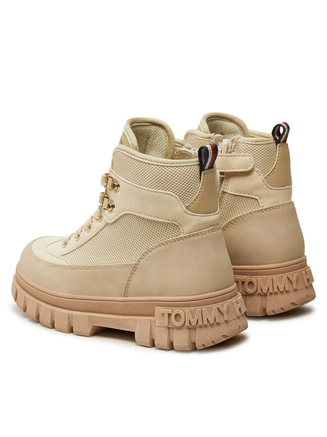 Tommy Hilfiger Polacchine Tommy Hilfiger Lace-Up Bootie T3A5-33602-1698 M Beige
