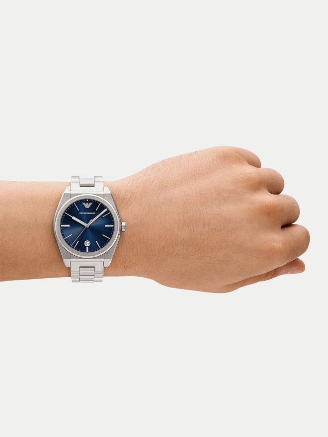 Emporio Armani Zegarek Emporio Armani Federico AR11620 Srebrny