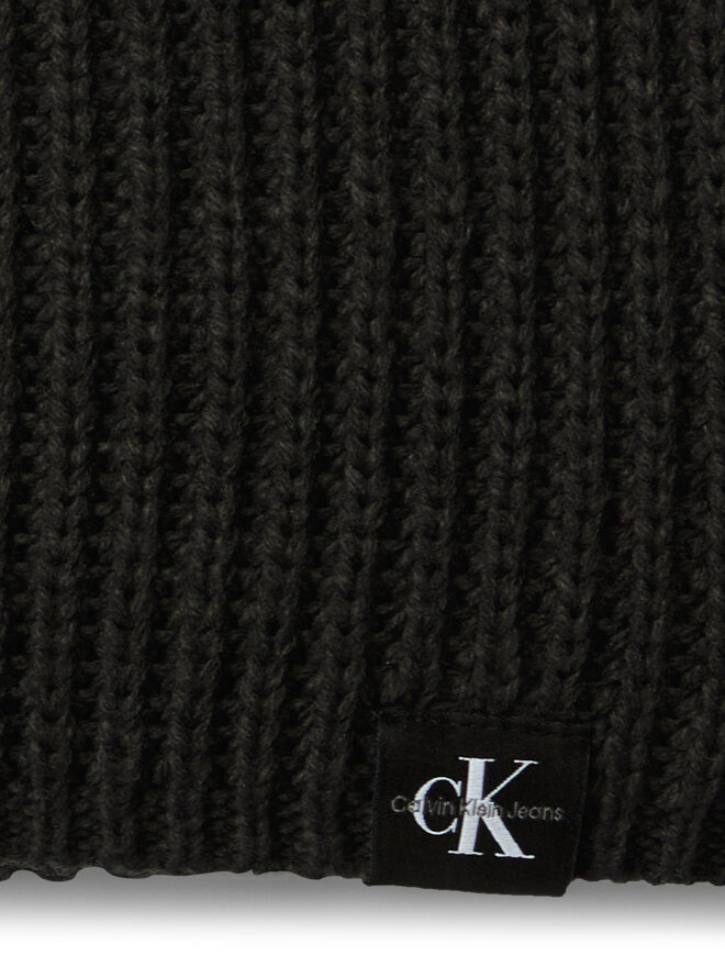 Calvin Klein Jeans Набір Шарф і Шапка Calvin Klein Jeans Monogram Rib Scarf Beanie Set IU0IU00638 Чорний