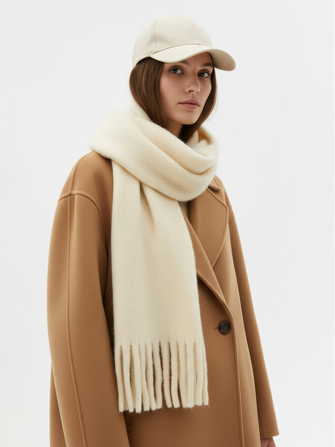 Nine West Κασκόλ Nine West CEO-NW-W4-006-AW25 Εκρού