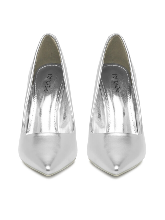 DeeZee High Heels DeeZee E396 Silberfarben