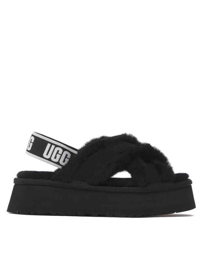 Ugg Hausschuhe Ugg W Disco Cross Slide 1121550 Schwarz