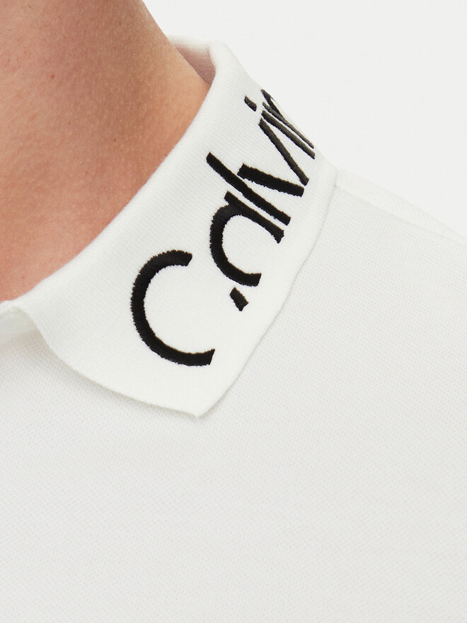 Calvin Klein Calvin Klein Poloshirt K10K114474 Weiß Regular Fit