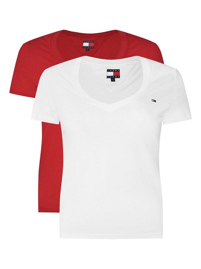 Tommy Jeans Tommy Jeans Set 2 majice DW0DW21367 Šarena Slim Fit