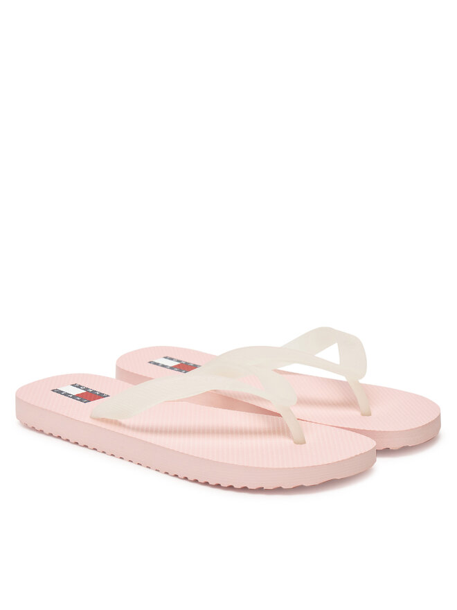 Tommy Jeans Japonki Tommy Jeans Tjw Logo Flip Flop EN0EN02447 Różowy
