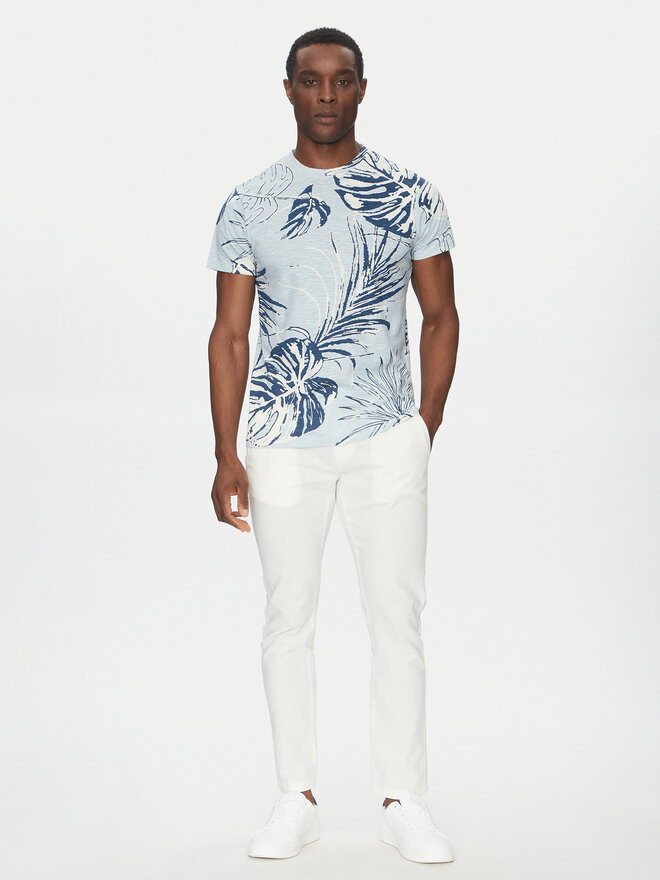 INDICODE INDICODE T-Shirt Intribe 41-140 Γαλάζιο Regular Fit