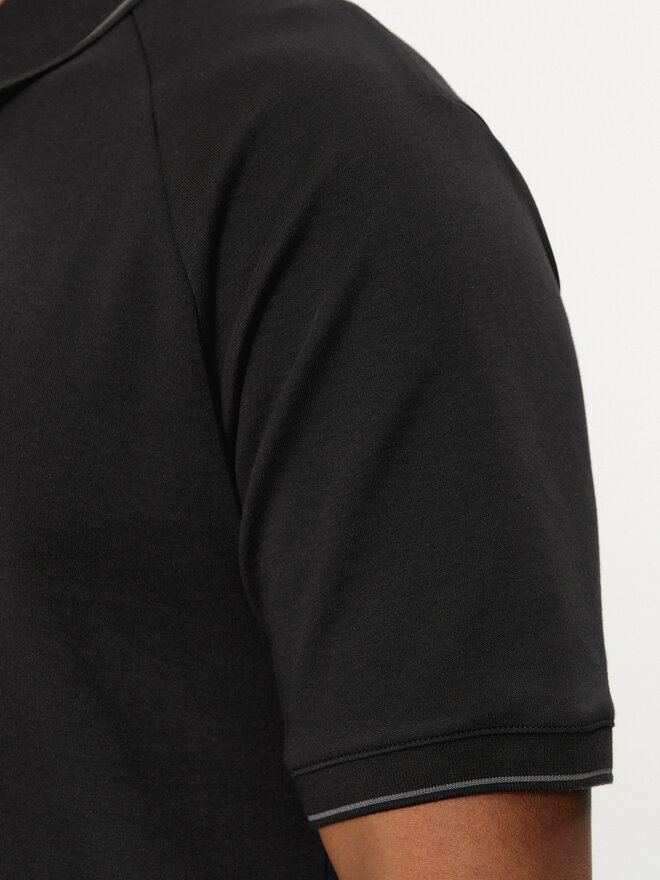 Calvin Klein Calvin Klein Поло Logo Tape K10K112463 Чорний Regular Fit