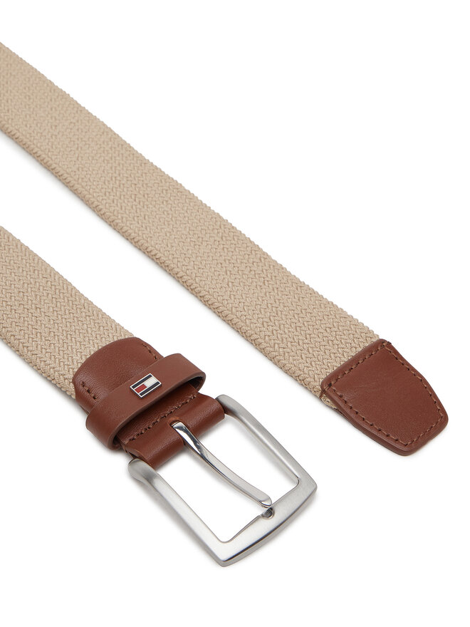Tommy Hilfiger Cintura da uomo Tommy Hilfiger Denton Elastic 3.5 AM0AM13354 Beige