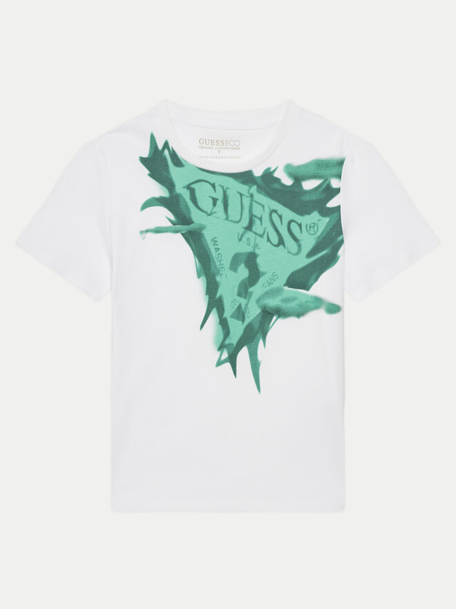 Guess Guess Marškinėliai L5GI20 K8HM4 Balta Regular Fit