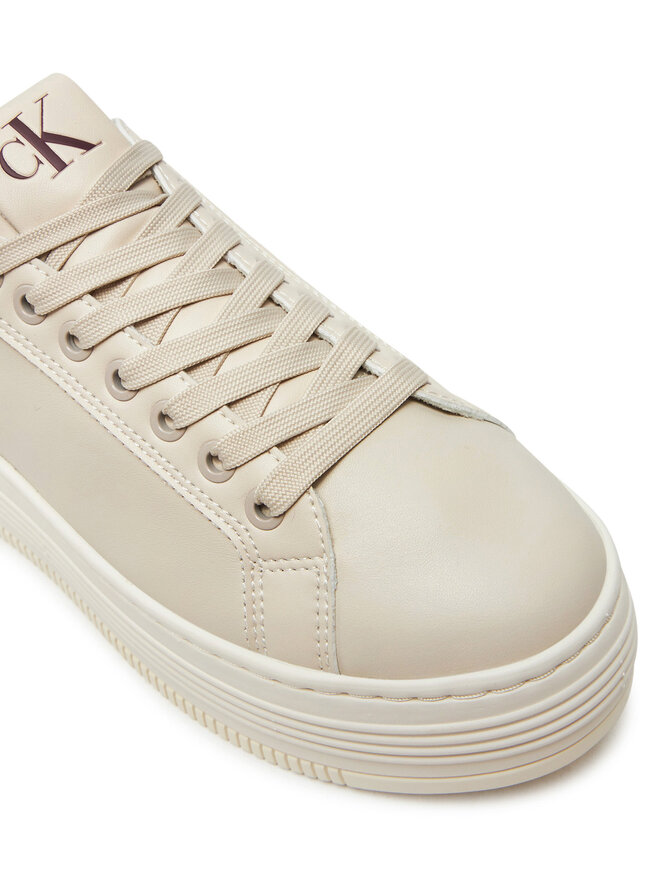 Calvin Klein Zapatillas Calvin Klein Bold Platf Low Oh Mg Lth YW0YW01589 Écru