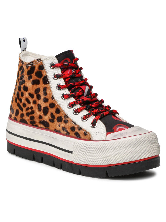 Scarpe da ginnastica Desigual Crush Animal Print 22SSKA32 Multicolore escarpe