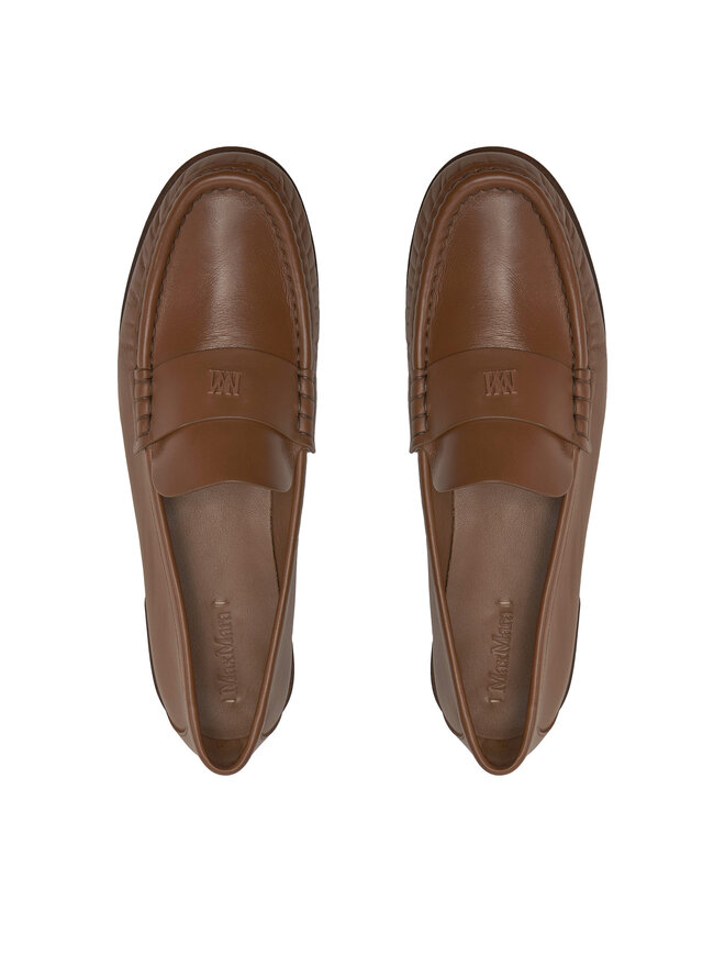 Max Mara Mokasyny Max Mara Mmloafer 24245262316 Brązowy